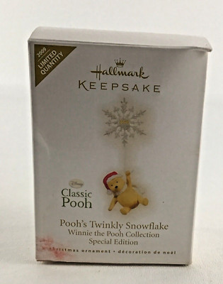 Hallmark Keepsake Christmas Ornament Disney Winnie the Pooh Twinkly Snowflake