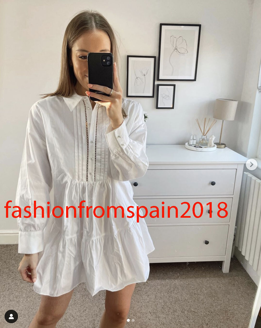 安心★関税込み★ZARA★SHORT POPLIN INVERTED PLEAT DRESS SHORT POPLIN INVERTED PLEAT DRESS - White | ZARA Spain