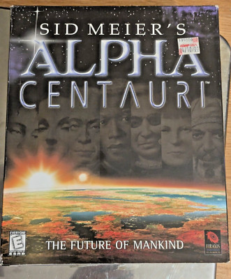 Sid Meier's Alpha Centauri (PC, 1998) Big Box Gatefold Complete