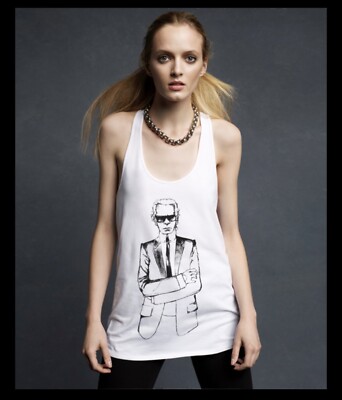 NWT Karl Lagerfeld for Macy s Impulse Tee T-Shirt Shirt tank top size XS