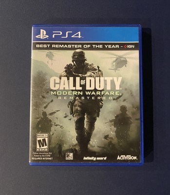 Call of Duty: Modern Warefare Remastered Sony PlayStation 4 2017 Tested Work PS4