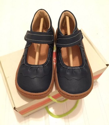 NEW Livie & Luca Mary Jane Girls Navy Blue Ruche...
