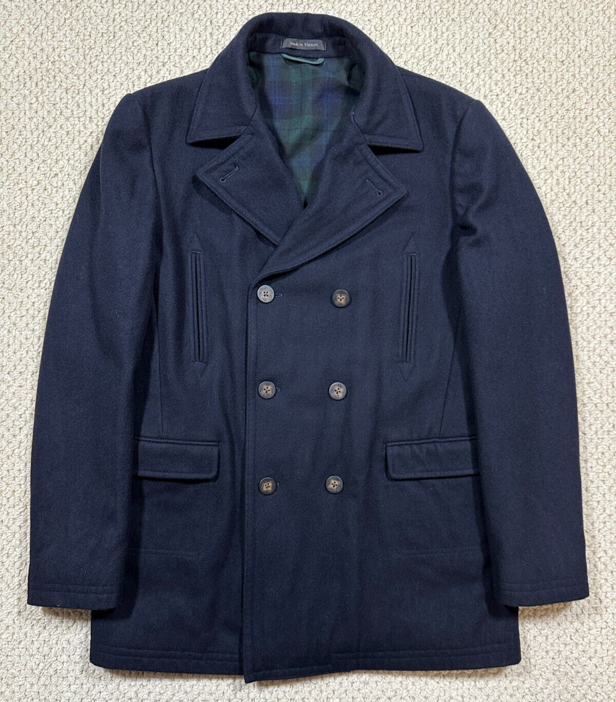 LRL Ralph Lauren Big Boys Double Breasted Peacoat Size 20R