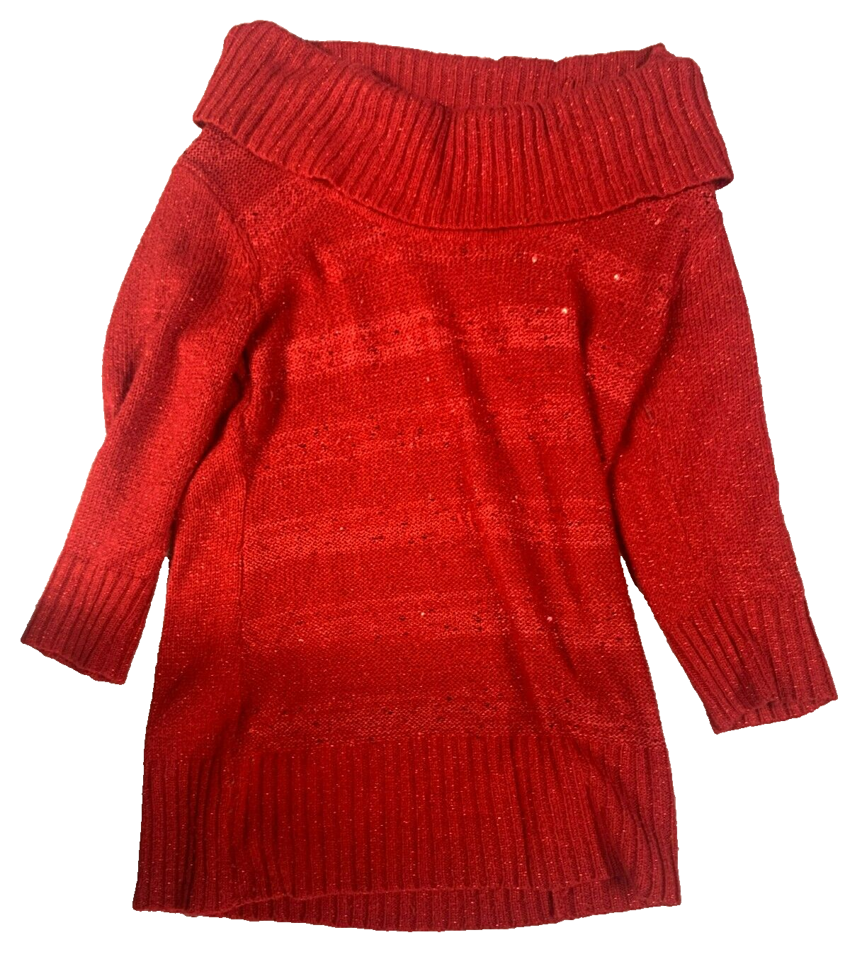 A.Byer Over Shoulder Sweater: Red: Small: Womens/Girls