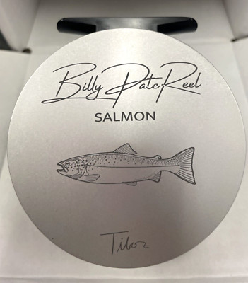 TIBOR BILLY PATE SALMON ENGRAVED RIGHT HAND 6/8 FLY REEL NEW MODEL
