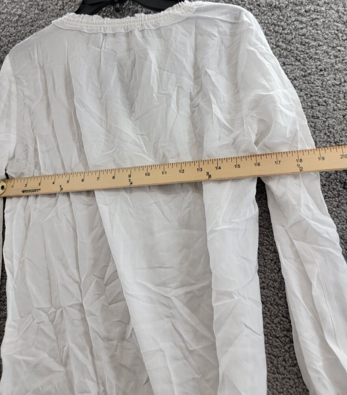 Velvet By Graham & Spencer V-Neck Long Sleeves Pullover Top Women's XS White - Picture 11 of 14