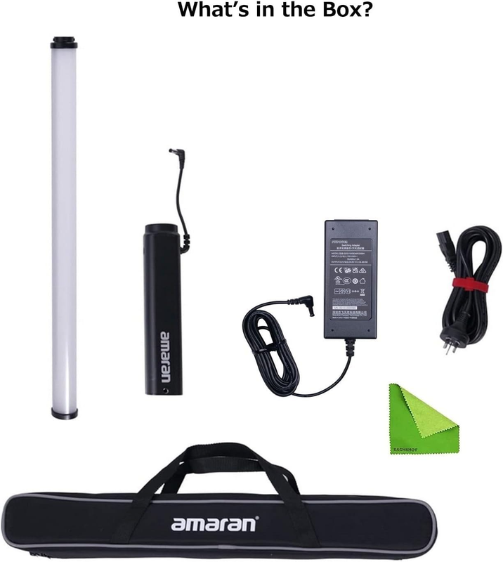 Amaran T2C RGBWW LED Tube Light,20W 2500K-7500K Adjustable RGB Light Wand Suppor