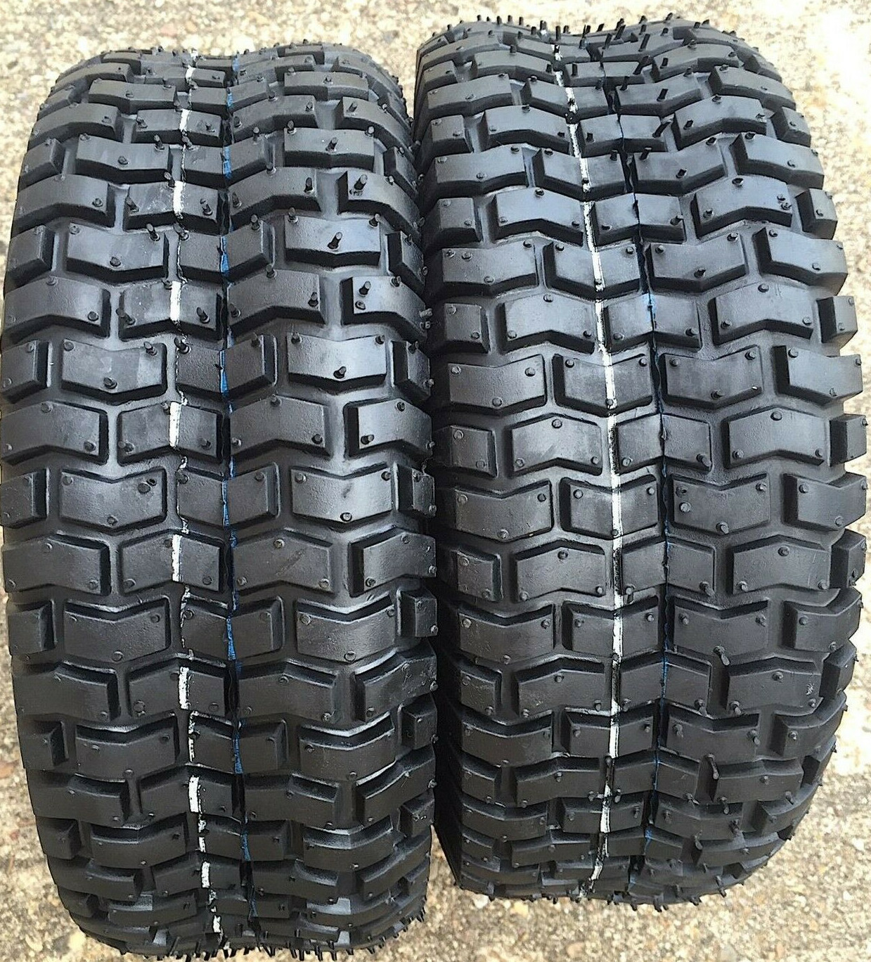 (2) Two 11x4.00-5 Lawn Tractor Turf Tubeless Tires 11x4-5 Tubeless FREE SHIPPING