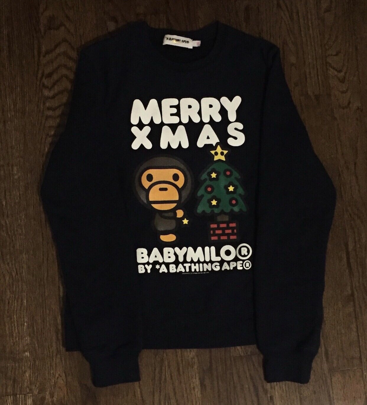 トップス vintage 2002 Xmas milo design sweat vintage 2002 Xmas milo design sweat