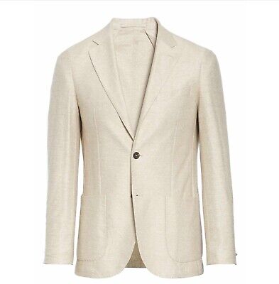 Eleventy Men's Trim Solid Linen & Cotton Sport Coat MSRP $995