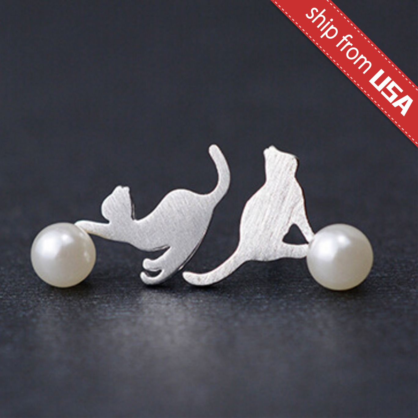 Серьги кошки