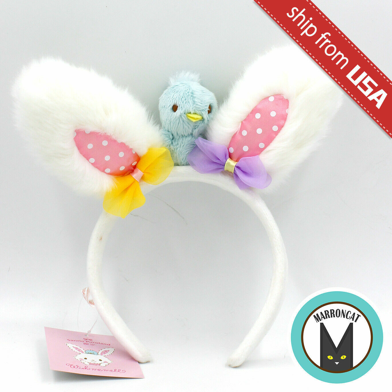 Japan Sanrio Puroland Limited Wish Me Mell Easter Bird Plush