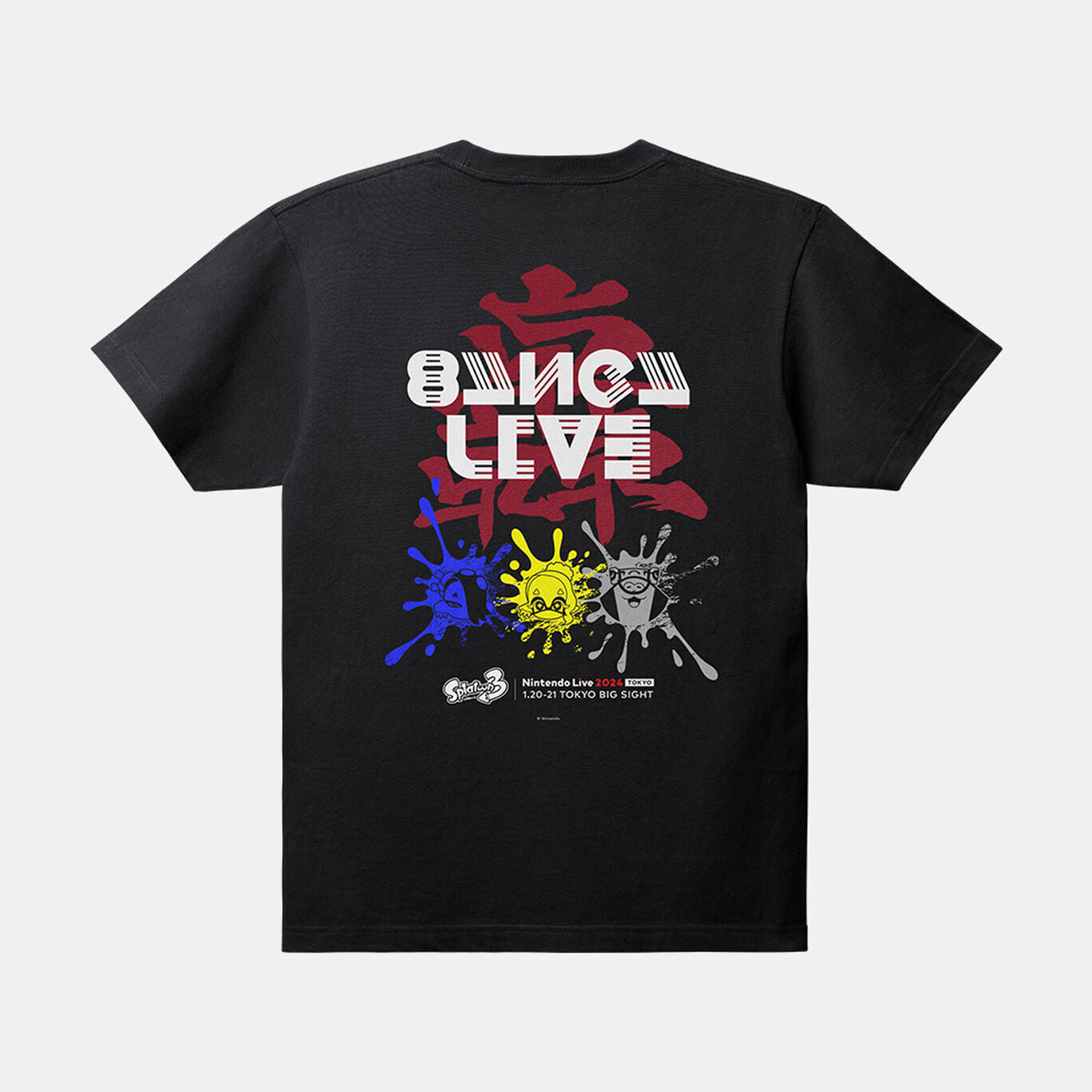 Nintendo Switch - NintendoTOKYO CROSSINGスプラトゥーン TシャツBタイプ L Tシャツ黒 SQUID or OCTO Splatoon【Nintendo TOKYO取り扱い商品