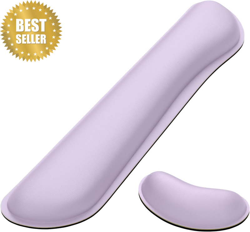 Enlarge Keyboard Wrist Rest Pad,Memory Foam Set Wrist Cushion Support for Easy T