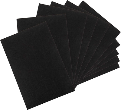10 Pack Black Stiff Felt Sheet 17X11.8 Inches Fabric Hard Felt