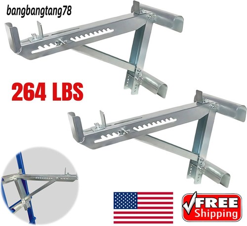 Ladder Jacks 2 Pack Two-Rung Short Body Ladder Jack for Working at Height Stable