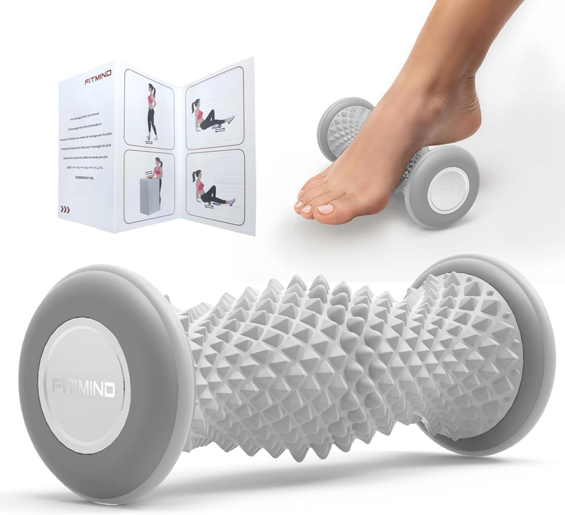Foot Massager Roller for Plantar Fasciitis Relief, Portable Foot Roller, Deep Ti