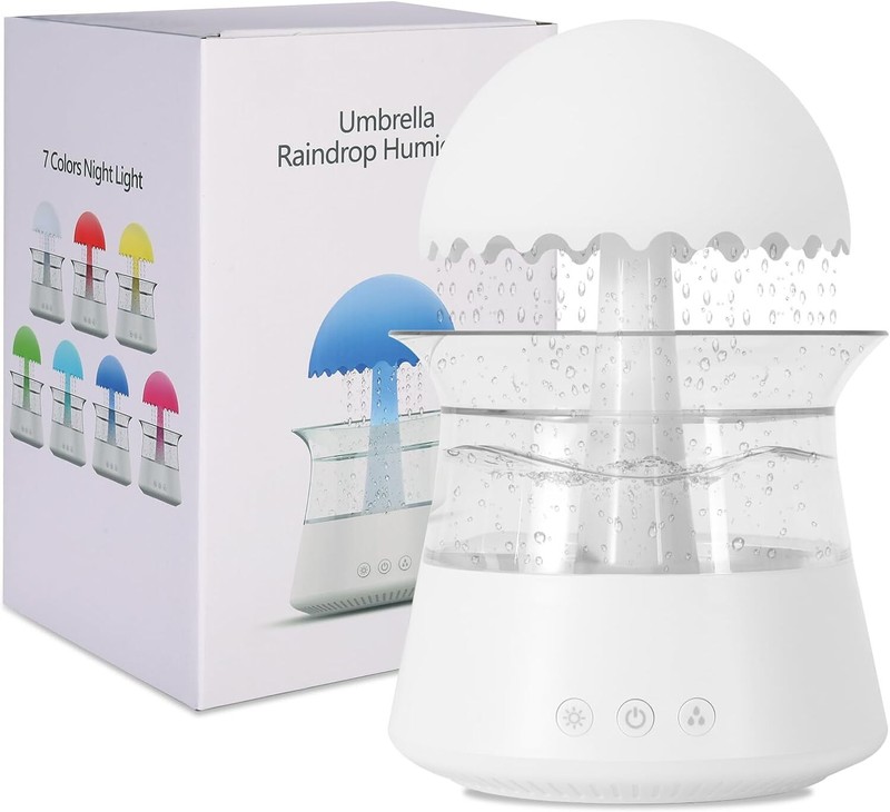 Rain Cloud Humidifier Rain Cloud Night Light Aromatherapy Essential Oil