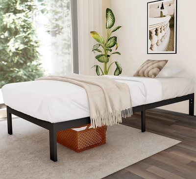 /twin Bed/twin Size Metal Platform Bed Frame With Steel Bed