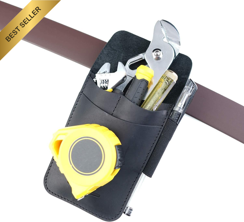 PJ14 Leather Tool Pouch, Tape Measure Holder, Pliers Pouch, Screwdriver Holster,