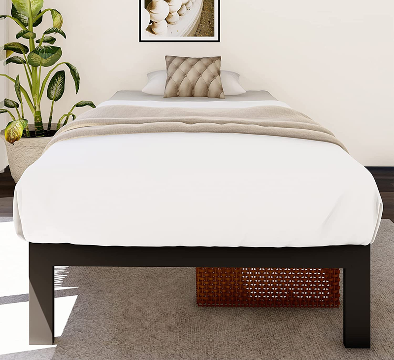 Felix Twin Bed Frame/Twin Bed/Twin Size Metal Platform Bed Frame with Steel Slat