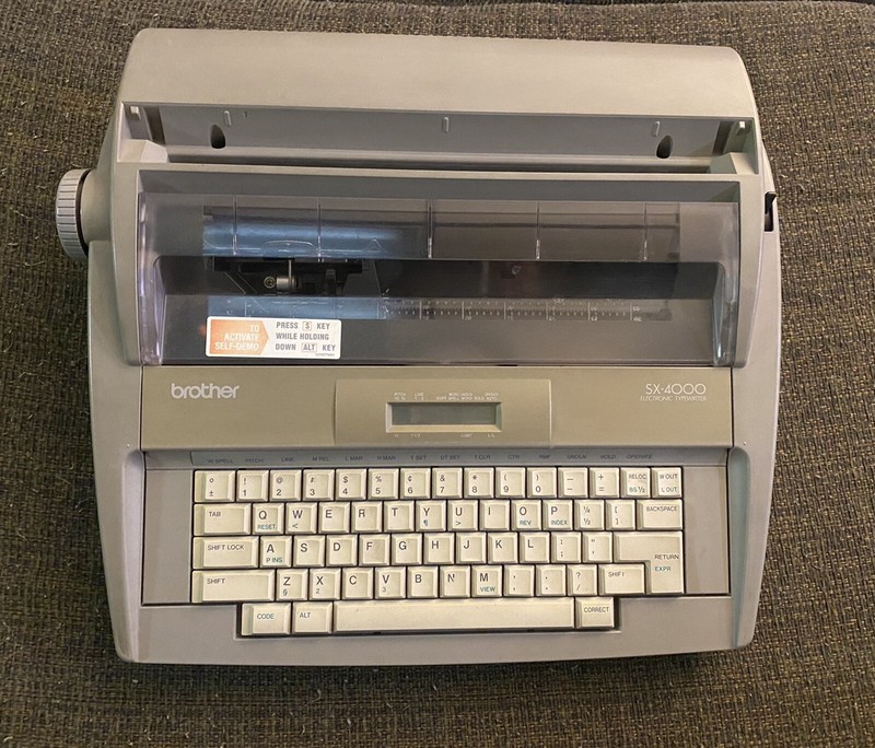 Brother typewriter photos of Brother SX-4000 by year then serial number