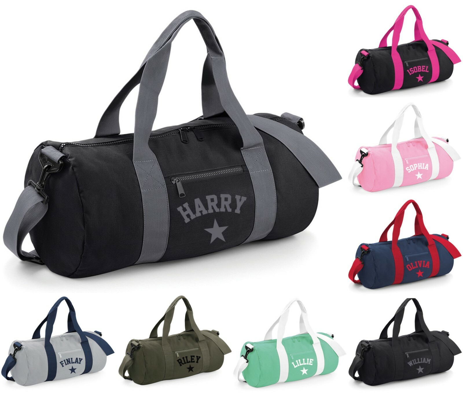 personalised gym duffle bag