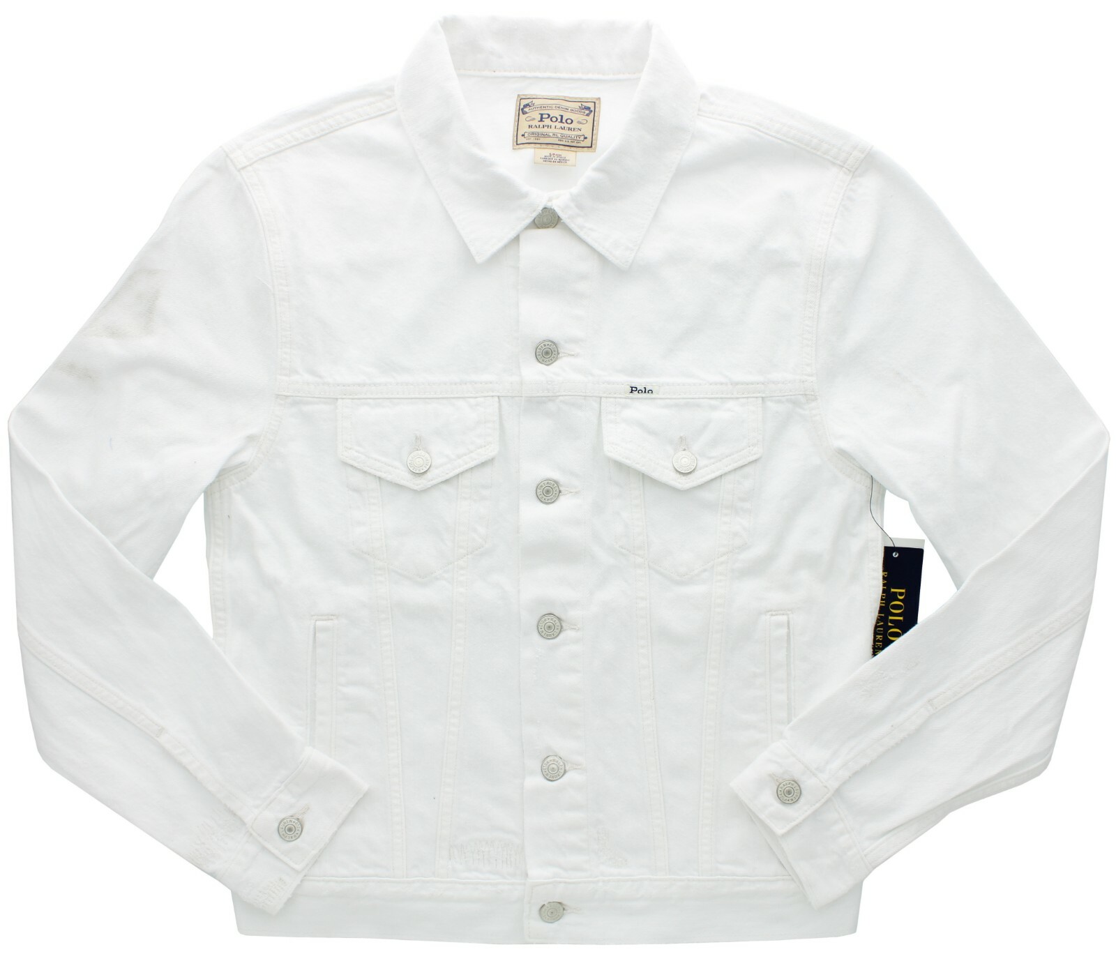 Polo Ralph Lauren Trucker Jacket Men's Original Distressed Polo Ralph Lauren Trucker Jacket Men's Original Distressed