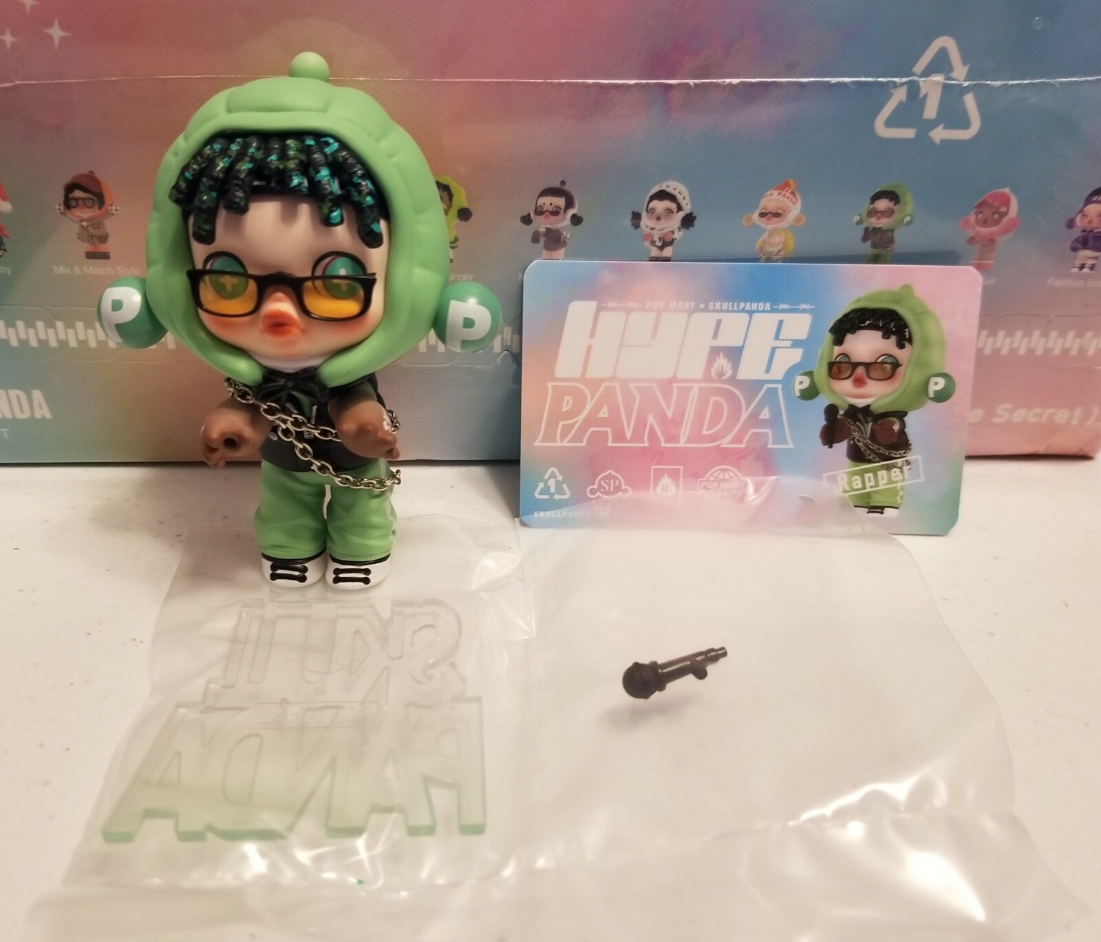 Pop Mart x Skullpanda Hype Panda Series Rapper Mini Vinyl