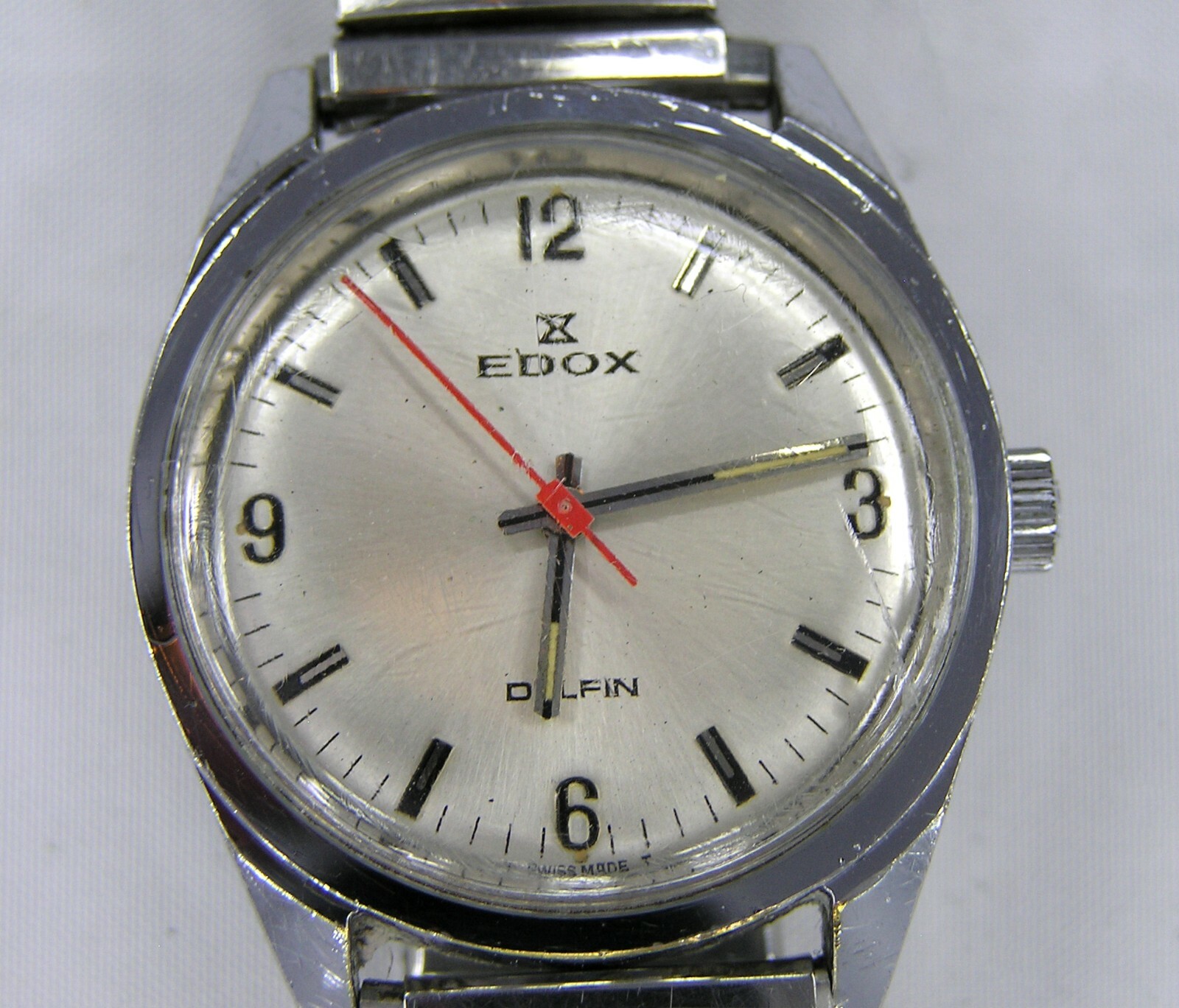 Vintage 1970's Edox Delfin 421 2000 Mechanical Hand Winding Vintage 1970's Edox Delfin 421 2000 Mechanical Hand Winding