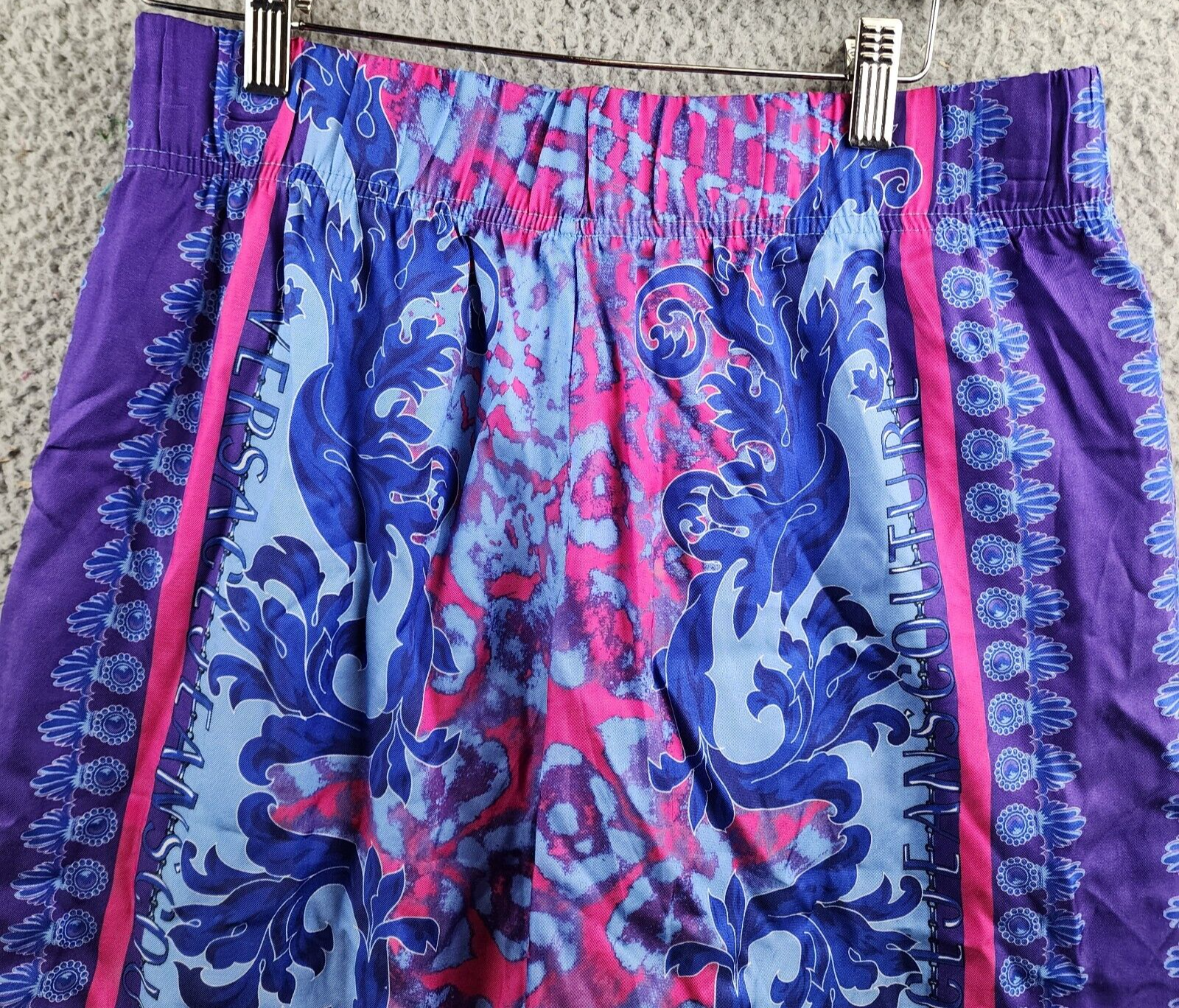Versace Jeans Couture Corti Bermuda Shorts Men's XS Cerulean Elastic Waist~ - Picture 15 of 16