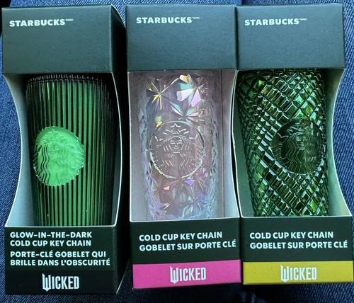 北米限定販売☆Starbucks Wicked gold keychain☆ Limited Edition 2024 Starbucks Emerald City WICKED Gold