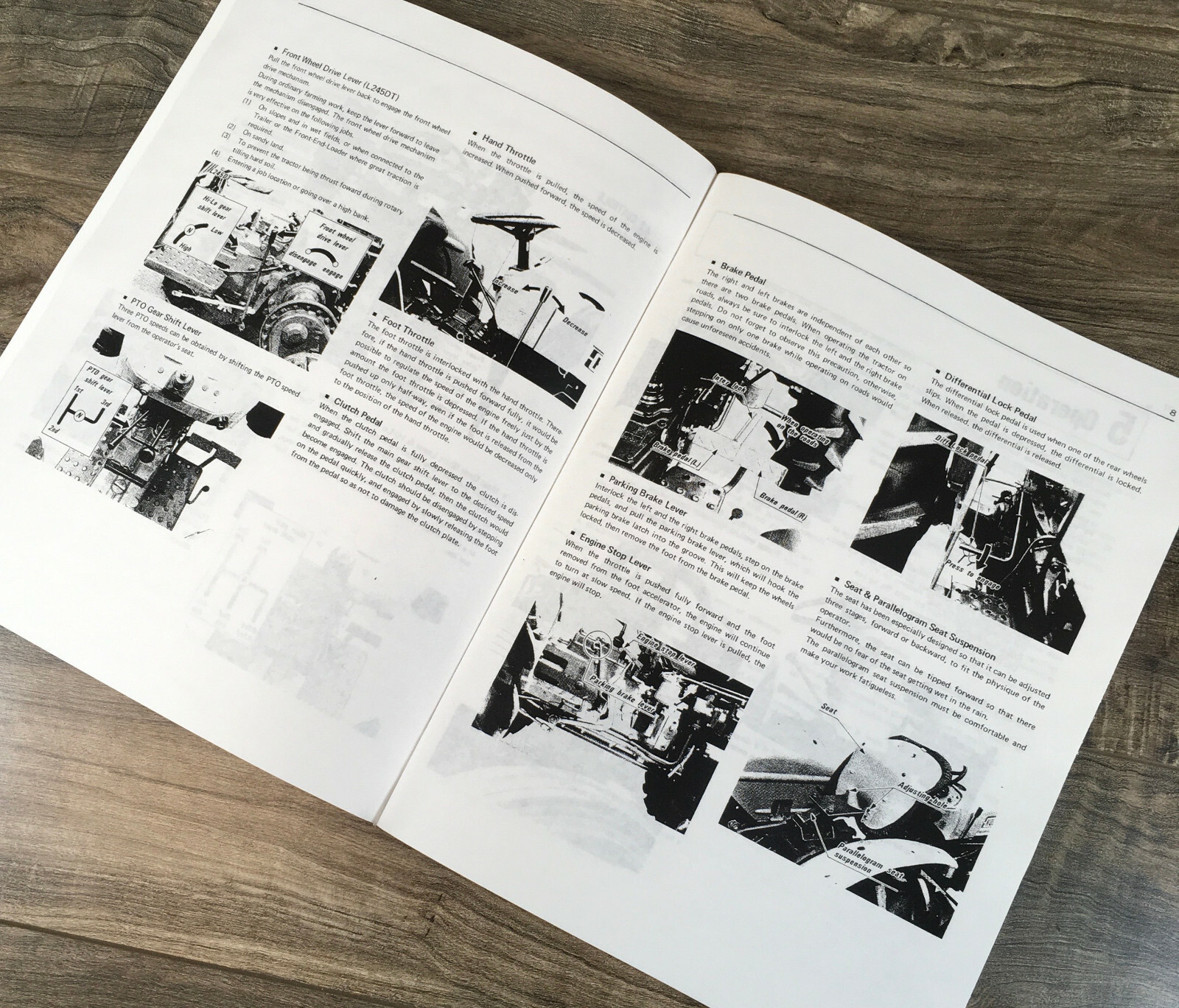 Kubota Tractor L245 L245Dt Operators Owners Parts Manual L245Fp L245Tp L245Dtp