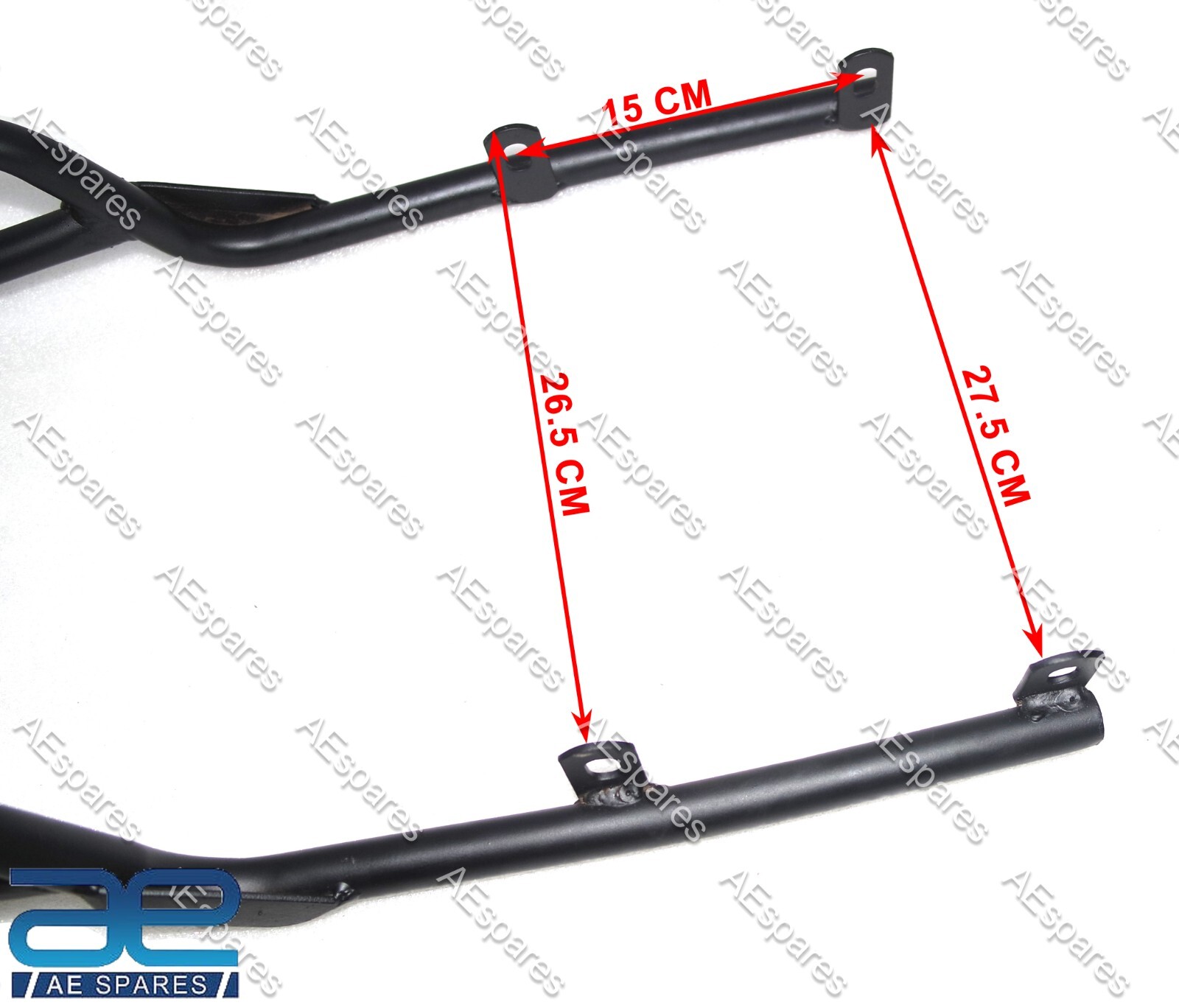 For Royal Enfield Meteor 350cc Rear Carrier Luggage Rack Matt Black