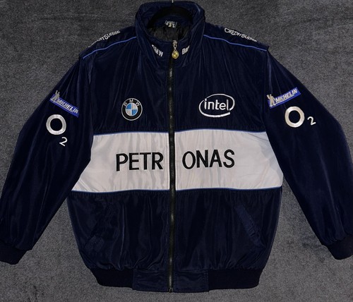 F1 BMW M Power レーシングジャケット PETRONAS BMW Petronas jacket Adult F1 Vintage Racing jacket