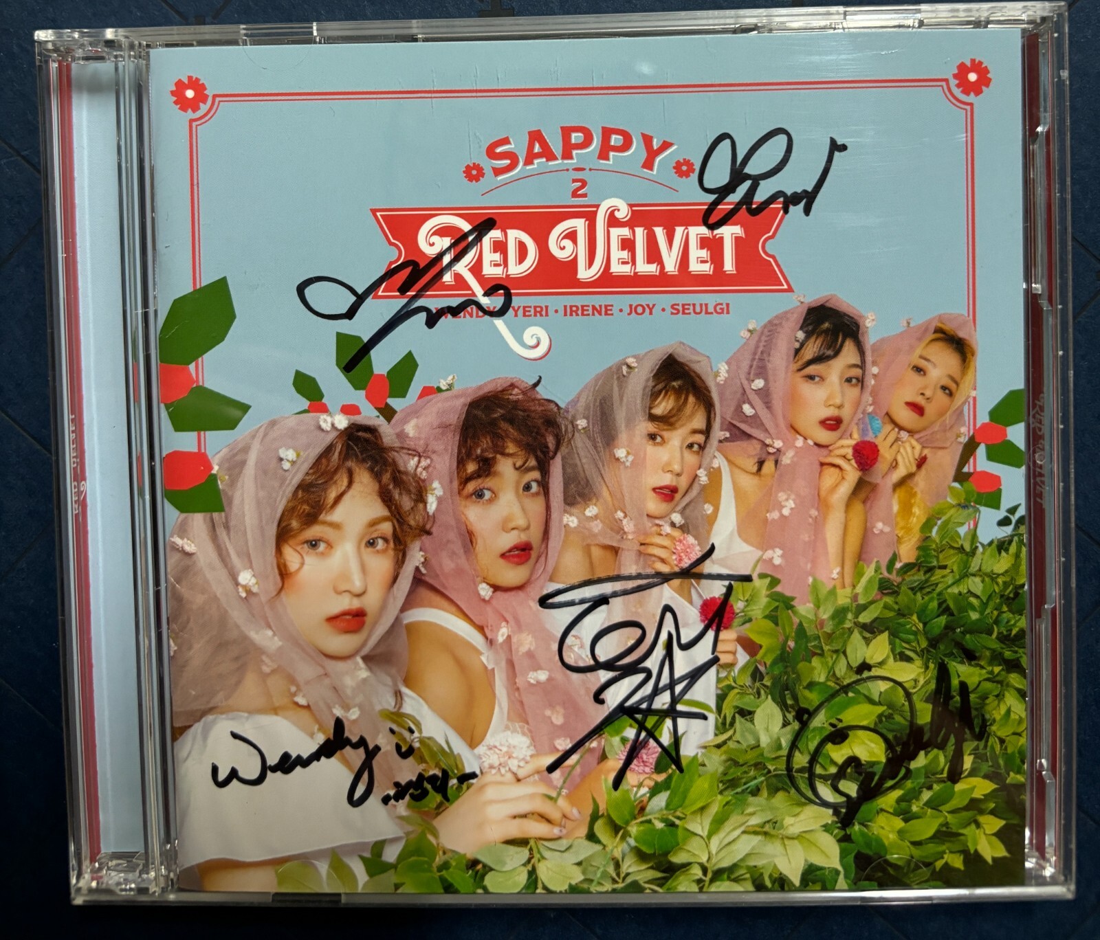 RED VELVET [SAPPY] All Member Autographed Signed Japan