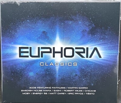 EUPHORIA - CLASSICS, VARIOUS ARTISTS, TRIPLE CD ALBUM, (2017) NEW / SEALED