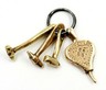 Vintage Gold Plated Tool CharmsPendant Fashion Jewellery Chisel & Hammer Tools.JPG
