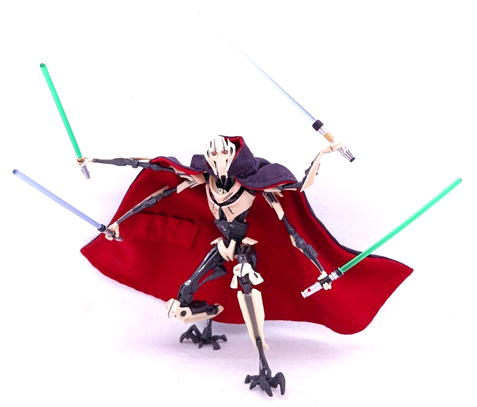 SU-C-GGR-B-V2: 1/12 Black Wired cape w/ pocket for Black Series General Grievous
