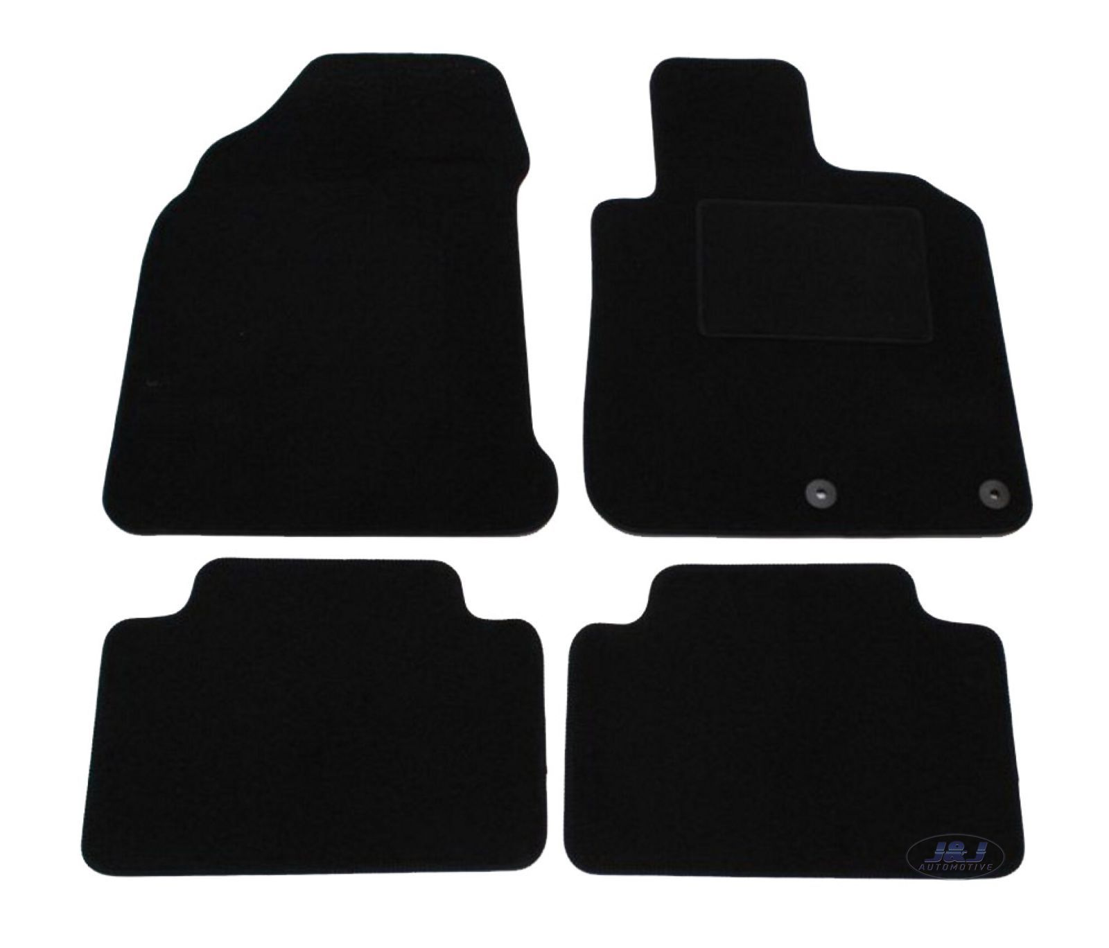 Quality FULLY TAILORED Black floor Car Mats for NISSAN QASHQAI 2007