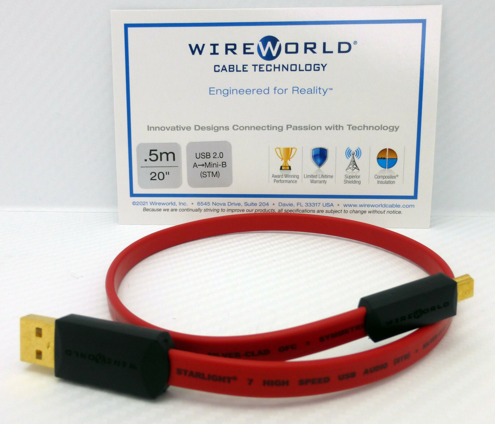 WIREWORLD STARLIGHT USB2.0ケーブル・A-B 2m Platinum Starlight® 8