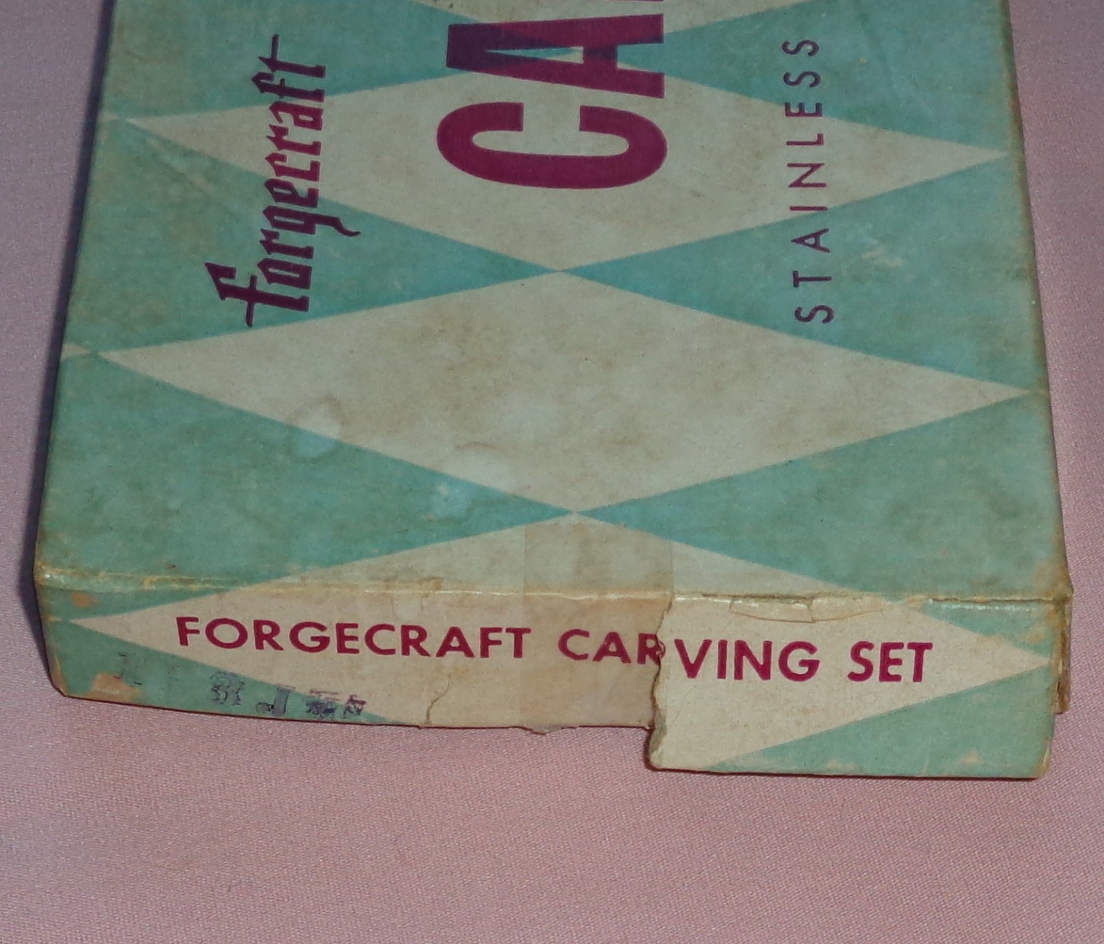 Vintage Vtg Forgecraft 3 Piece Carving Knife Set Stainless Steel Mirror Polished