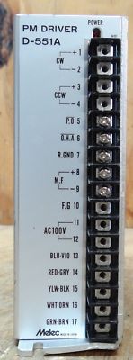 MELEC PM DRIVER D-551A STEPPER SERVO MOTOR DRIVER