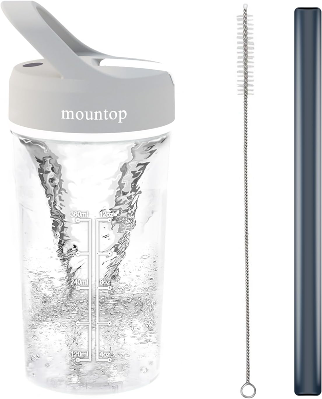 Electric Shaker Bottle, Shaker Bottles for Protein Shakes, 18Oz Blender Shaker B