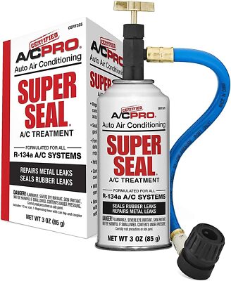 InterDynamics Car Air Conditioner, Certified A/C Pro Refrigerant Leak Stop Kit