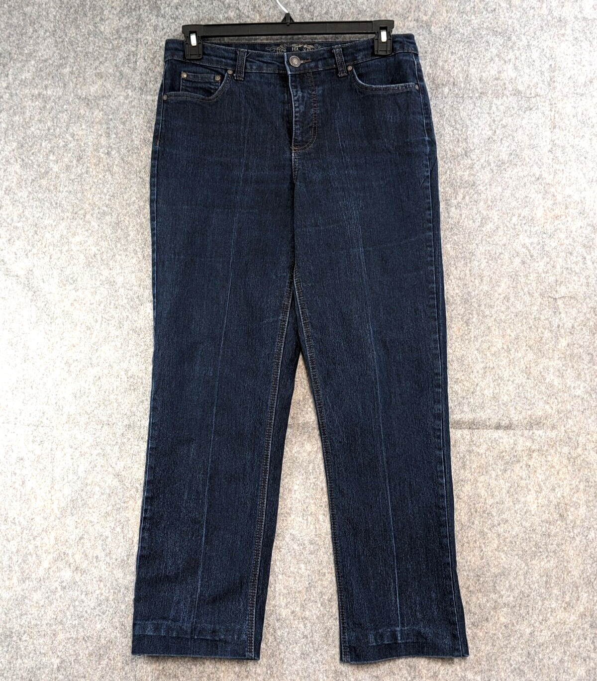 Hannah Denim Jeans Women 12 Blue Dark Wash Taylor Stretch