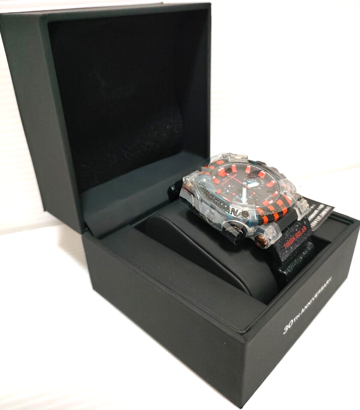 Pre-owned Casio G-shock Gwf-a1000apf-1ajr Frogman 30th Anniversary Poison Dart Frog Tough