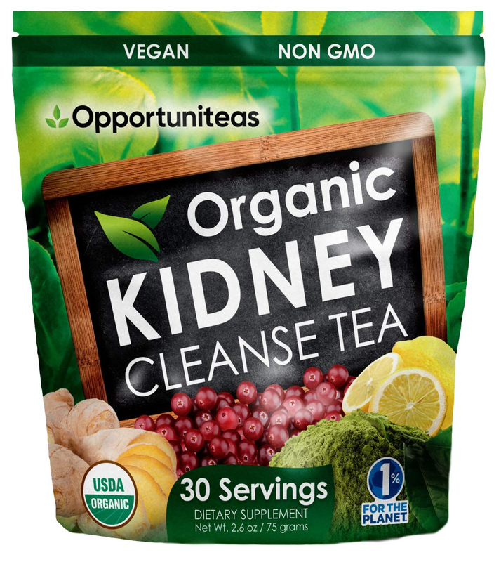 S Organic Kidney Detox Tea- Matcha Green Tea, Cranberry, Lem
