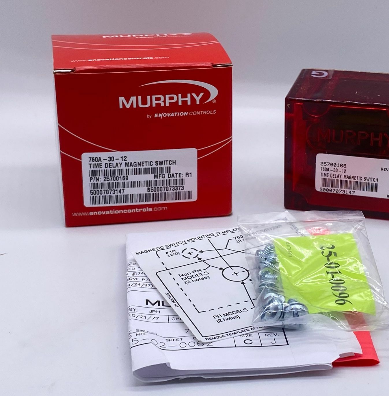 NEW MURPHY 760A-30-12 30 SECOND TIME DELAY MAGNETIC SWITCH PART # 25700169
