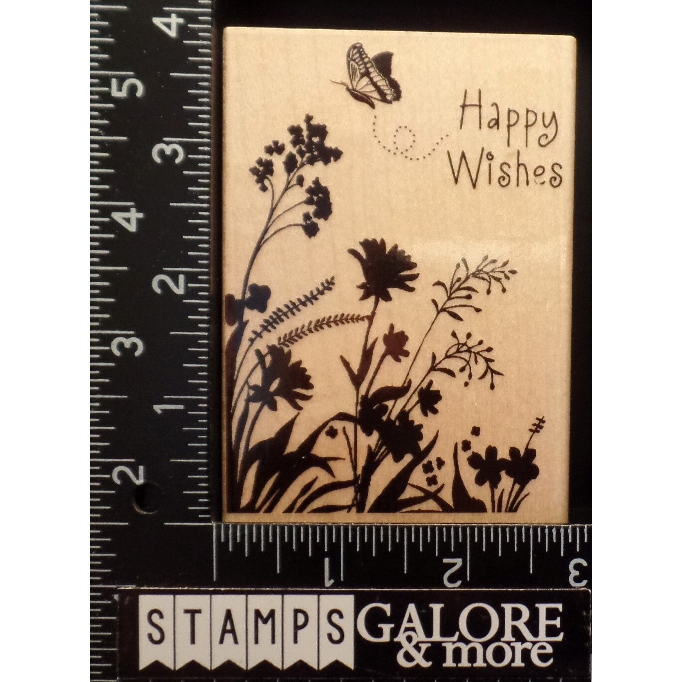 HERO ARTS RUBBER STAMPS K4883 CARDART HAPPY WISHES